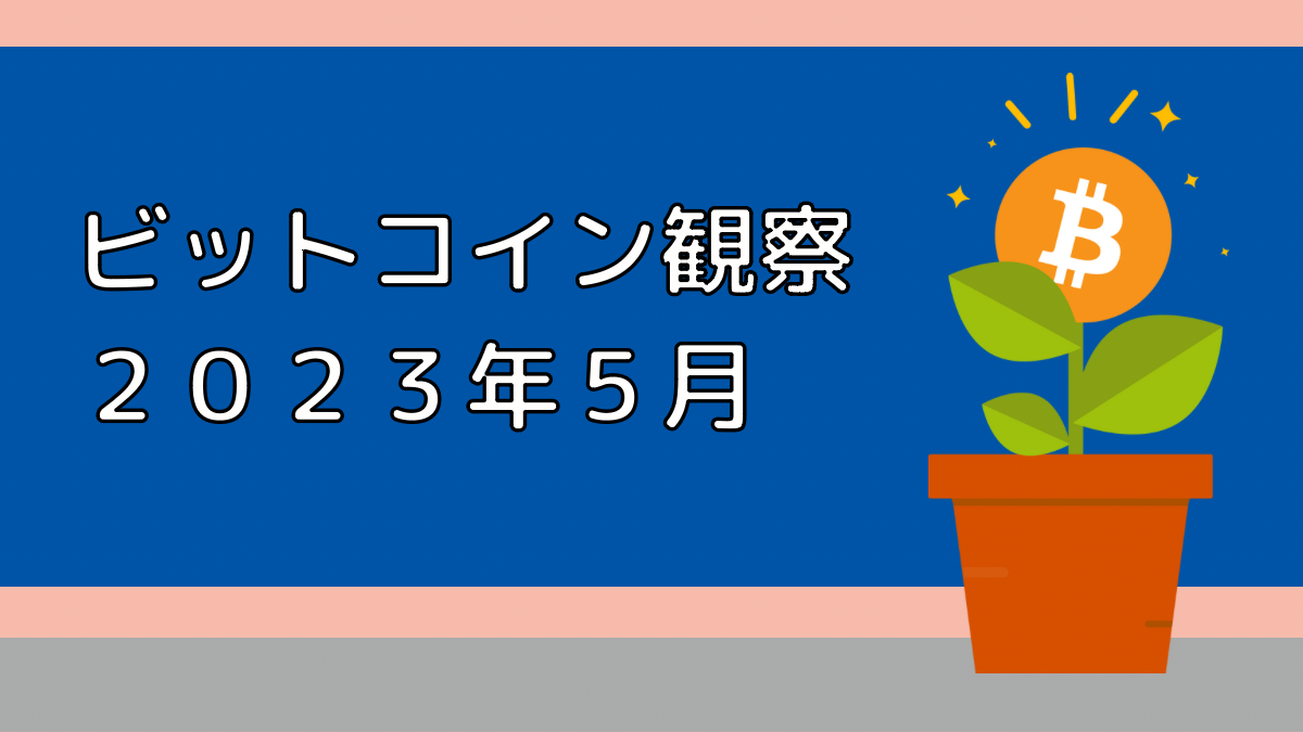 ビットコイン観察２０２３年５月